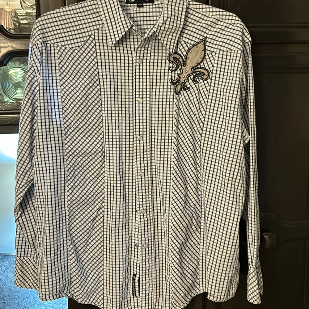 Men’s PJ Petrol long sleeved snap shirt